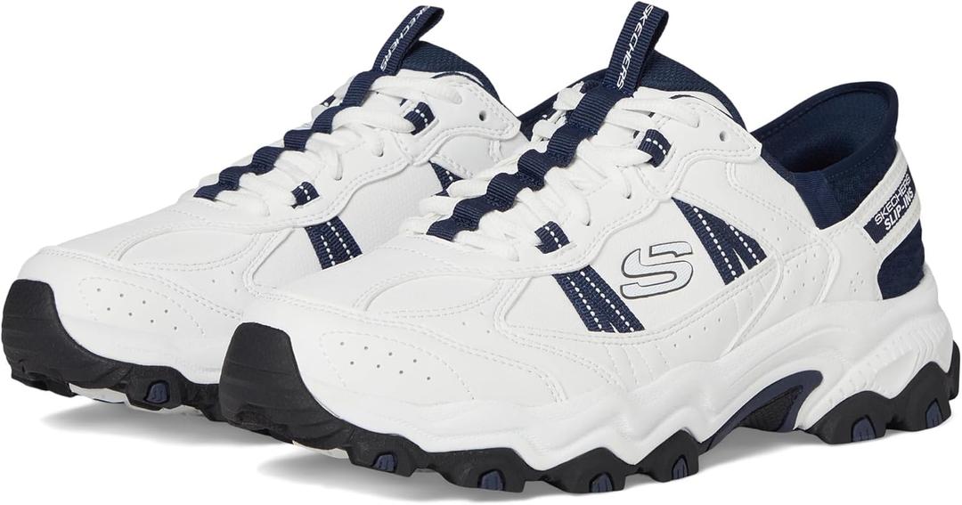 Skechers Mens Stamina at Hands Free Slip-in (9.5, White/Navy)