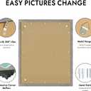 Hongkee 24x30 Frame Wooden Style, 1 Pack - Display 18x24 Posters with Mat | 24 x 30 Poster without Mat, Grey for Wall Mounting for Photos, Artwork; Fits Home, Office & Gallery Wall Decor