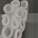 12 PCS Clamp Foam Tube, 15.7 X 1.8 Inch OD, 1 Inch ID Pre Cut Tube Cover White Foam Pipe Protection for Table Leg Bumper Parapet Corner Edge Protection, Clamp Pipe Insulation Covers