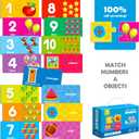 QUOKKA 5X MEGASET Puzzles for Toddlers 3-5 - Matching Games for Kids Ages 2-4 - Numbers Animals Opposites ABC Learning for Toddlers 1-3 Year Old - Educational Toy Activities for Boy and Girl
