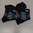 NEENCA Professional Compression Socks, Medical Athletic Ankle Socks for Injury Recovery & Pain Relief, Sports Protection, Circulation 1 Pair, 20-30 mmhg (Small, Black Blue)
