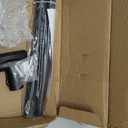 Adjustable 30-45 inches Curved Shower Curtain Rod, Premium Stainless Steel Rustproof Shower Rod for Bathroom, Need to Drill, Black