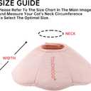 Touchdog Soft Cat Cone Collar, Waterproof Recovery Collar for Cats After Surgery, Lightweight Elizabethan Collar for Kittens (Pink Grad, S)