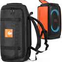 Speaker Bag Travel Case Replacement for JBL Party Box Series, Portable Speaker Carry Tote Bag Backpack for JBL Partybox 320 Black
