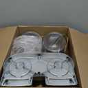 Zevro /GAT202 Indispensable Dry Food Dispenser, Dual Control, Silver