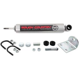 Rough Country N3 Steering Stabilizer for Ford Excursion & F-250/F-350 Super Duty (1999-2004) - Reduces Bump Steer & Vibration, Improves Control