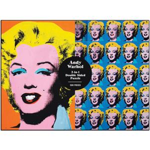Galison Warhol Marilyn 500 Piece Double Sided Puzzle, Multicolor