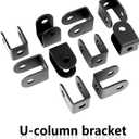 U Brackets for 1" Panels, 10 Pcs U Bracket for Mounting Stamped Alloy Steel, Thickness 0.1 inch Installation U Shaped Fasteners Brackets, 1 x 1 x 1 Inch (30x30x45mm)