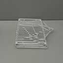 Amazon Basics Stackable Metal Kitchen Storage Shelves for Dishes, 12.5" L x 8" D x 4.5" H, Set of 2, White