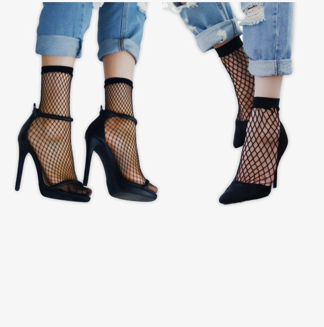 ICONOFLASH Women's Fashion Fishnet Socks 