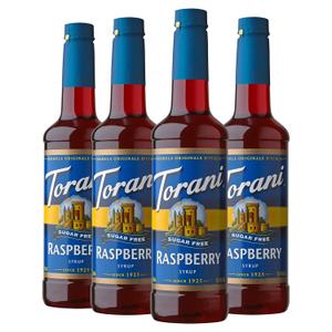 Torani Sugar Free Syrup, Raspberry, 25.4 Ounce (Pack of 4) (EXP 04/22/26)