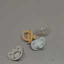 Chicco PhysioForma Luxe Silicone One Piece Pacifier for Babies Aged 0-6m | Fashion Textured Shield | BPA & Latex Free | Reusable Sterilizing Case | Multicolor, 4pk