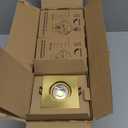 3 Inch Gimbal Recessed Light 8W 5CCT Selectable, 360 Rotatable Square Downlight with Junction Box, Wet Location Dimmable Wafer Lights, 3 Inch 6Pack Gold