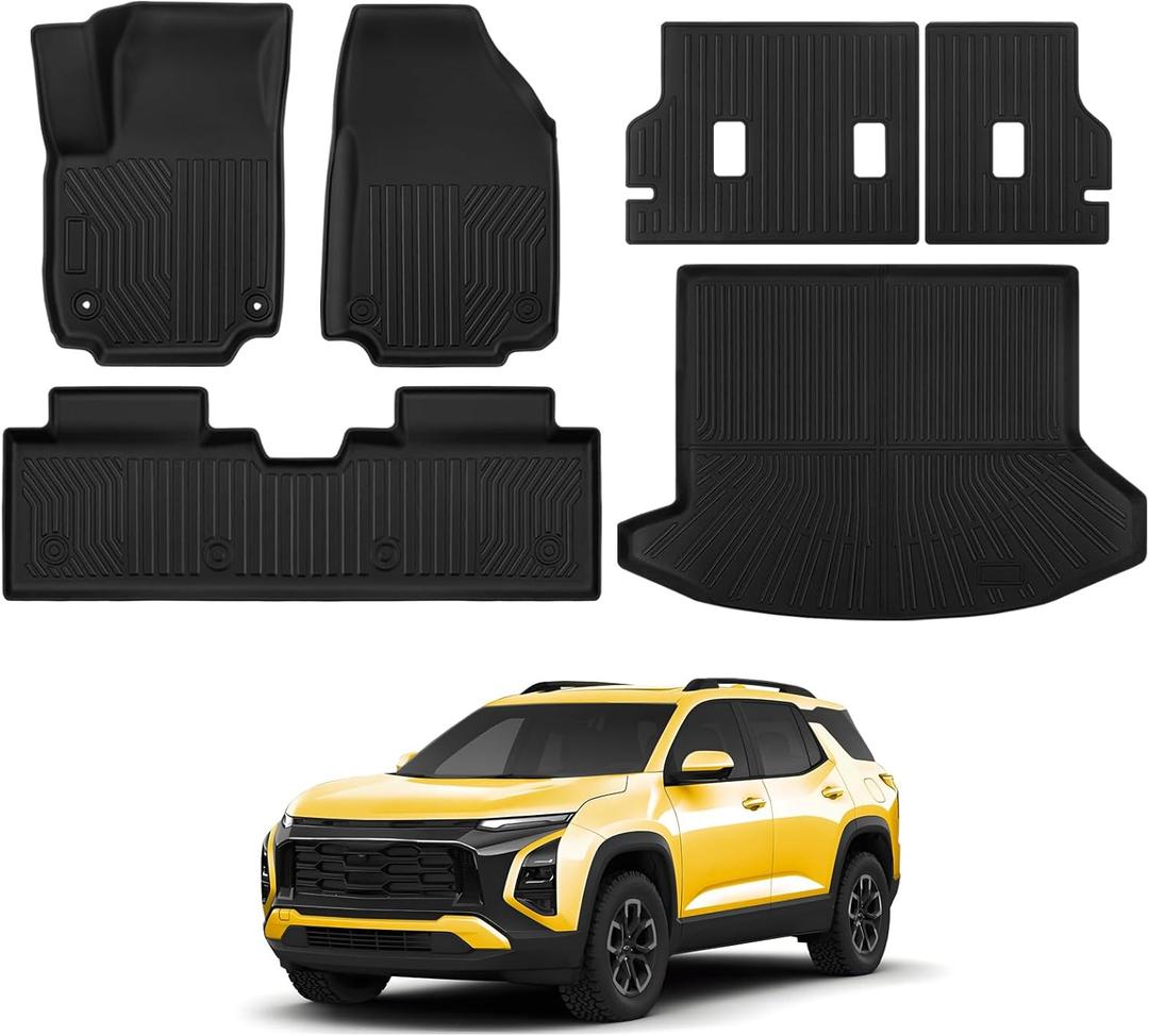 Floor Mats for Chevy Equinox Fuel (Non EV) 2025 2026/For GMC Terrain 2025 2026 All Weather Equinox/Terrain Floor Mats Full Set for Chevy Equinox/for GMC Terrain Accessories 2025 2026