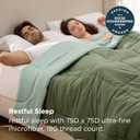 Bedsure Comforters Queen Size Duvet Insert, All Season Bed Comforter, Quilted Down Alternative Duvet, Box Stitched Comforter with Corner Tabs, Machine Washable, 88 x 88 Inches (Green/Light Green)