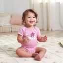 Gerber Unisex Baby 5-Pack Short-Sleeve Onesies (6-9 Months, Lavender Garden)