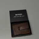 miyozi Men Wallet,with Money Clip Coins Pocket ID Window,Slim Front Pocket RFID Blocking Pop-up Card Holder 3.9"x 2.7", Gift Boxed