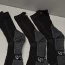 DANISH ENDURANCE Merino Wool Hiking Crew Socks for Men & Women, Cushioned Anti-Blister, Breathable - 3 Pairs, L