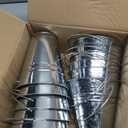 12PCS Small Galvanized Metal Buckets with Handle 12Chalkboard Clips, 5 x 4.5X 2.5 Inch Mini Metal Buckets Bulk Mini Pail Ice for Party Crafts Favors Plant Flower Sand Candy