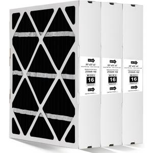 3 Packs Upgrade 255649-102 20"x25"x5" MERV 16 Air Filter Compatible with Trion Air Bear 255649-102 Foldable Carbon Replacement Filter-Actual Size19.62"x24.25"x4.88"