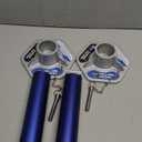 YELLOW JACKET 3 Ton Aluminum Jack Stands with Locking Support Pins for Cars, SUVs, and Light Duty Trucks, Blue/Silver, 1 Pair