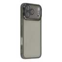  IPhone 17 Pro Case Electroplated Camera Frame TPU Phone Cover - Transparent Black