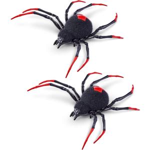 Robo Alive Crawling Spider Glow in The Dark (2 Pack) by ZURU Battery-Powered Robotic Interactive Electronic Spider Toy That Moves and Crawls, Prankst Toys for Boys, Kids, Teens