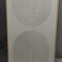 Large Framed Black and White Neutral Abstract Wall Art for Living Room, 3 Piece Boho Canvas Prints Paintings Artwork for Walls, Minimalist Geometric Pictures for Hallway Office Wall Decor 24x36 In (Boundless Lines)