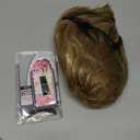 Short Hair Pixie Wig - Mix Blonde, Straight Cut With Bangs, Synthetic, Realistic for White Women