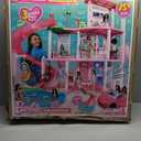 Barbie Dreamhouse, Pool Party Doll House with 75+ Pieces and 3-Story Slide, House Playset, Pet Elevator and Puppy Play Areas