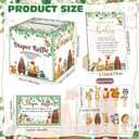 102 Pcs Baby Shower Game Supplies Diaper Raffle Tickets with Diaper Raffle Card Box Don't Say Baby Sign Mini Clothespin Baby Shower Game Decor for Baby Shower Gender Reveal(Animal)