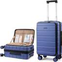 LOVEVOOK Carry On Luggage 22x14x9 Airline Approved with Spinner Wheels, 20 Inch Small Carry On Suitcase with TSA Lock, Expandable Hard Shell Suitcases for Men Women