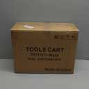 Gornoxblif 3 Drawer Metal Tool Box, Portable Metal Tool Box with EVC Liners and Latches Closure, Heavy Duty Steel Tool Chest with Ball Bearing Opening and Powder Coated Finish, Black