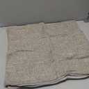 JIUZHEN 20x20 Inch Khaki Faux Linen Pillow Covers Set of 2, Earth Tone Neutral Cushion Covers for Living Room Bed, Washed Texture Zipper Closure