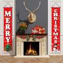 Christmas Door Decorations Banners Sign Porch Hanging Indoor Outdoor, Christmas Decorations Outdoor Banners,Party Banners Home Front Door Fireplace or Holiday Party, Size71in12in