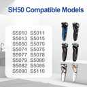SH50 Replacement Heads for Philips Norelco Shaver Series 5000,Norelco Replacement Heads Compatible With Philips S5000/S6000/S5100/S5500 Electric Shaver