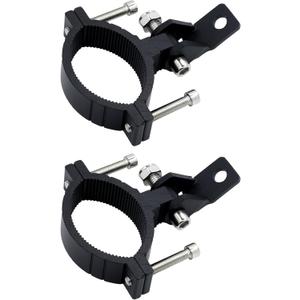 Motorcycle Spotlight Bracket, 2PCS Headlight Holder, Heavy-Duty Tube Clamp Mounting Bracket for 40mm-64mm ATV UTV Roll Bar (1.58-2.5 inch)