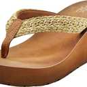 FLOJOS Women's LYRA Wedge Sandal, Natural, 7