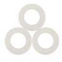 DECORA 1/2" Wide 3 Pieces White Floral Stem Wrap Tapes for Bouquets and Brooch