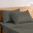 TOSMO Luxury Pillow Case Set of 2 - Cooling Viscose Derived from Bamboo, Oeko-TEX, Breathabl Silky Soft Pillow Cases with Envelope Closure (Standard, Charcoal)