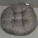 vctops 16" Round Bar Stool Cushion, Linen Fabric and Thick Padding, Comfortable Sitting for Round Wooden/Metal Stools Grey