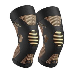 NEENCA Copper Knee Brace for Women and Men, Knee Compression Sleeve for Knee Pain, Arthritis, ACL, Meniscus Tear, Joint Pain Relief, Knee Support for Running, Working Out, Fitness, Weightlifting -Pair 3XL