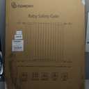 COMOMY 36" Extra Tall Baby Gate for Stairs and Doorways - Fits 29.5" to 48.8" Wide Openings, Auto Close Extra Wide Dog Gate for House, Pressure Mounted Easy Walk Through Pet With Door, Black