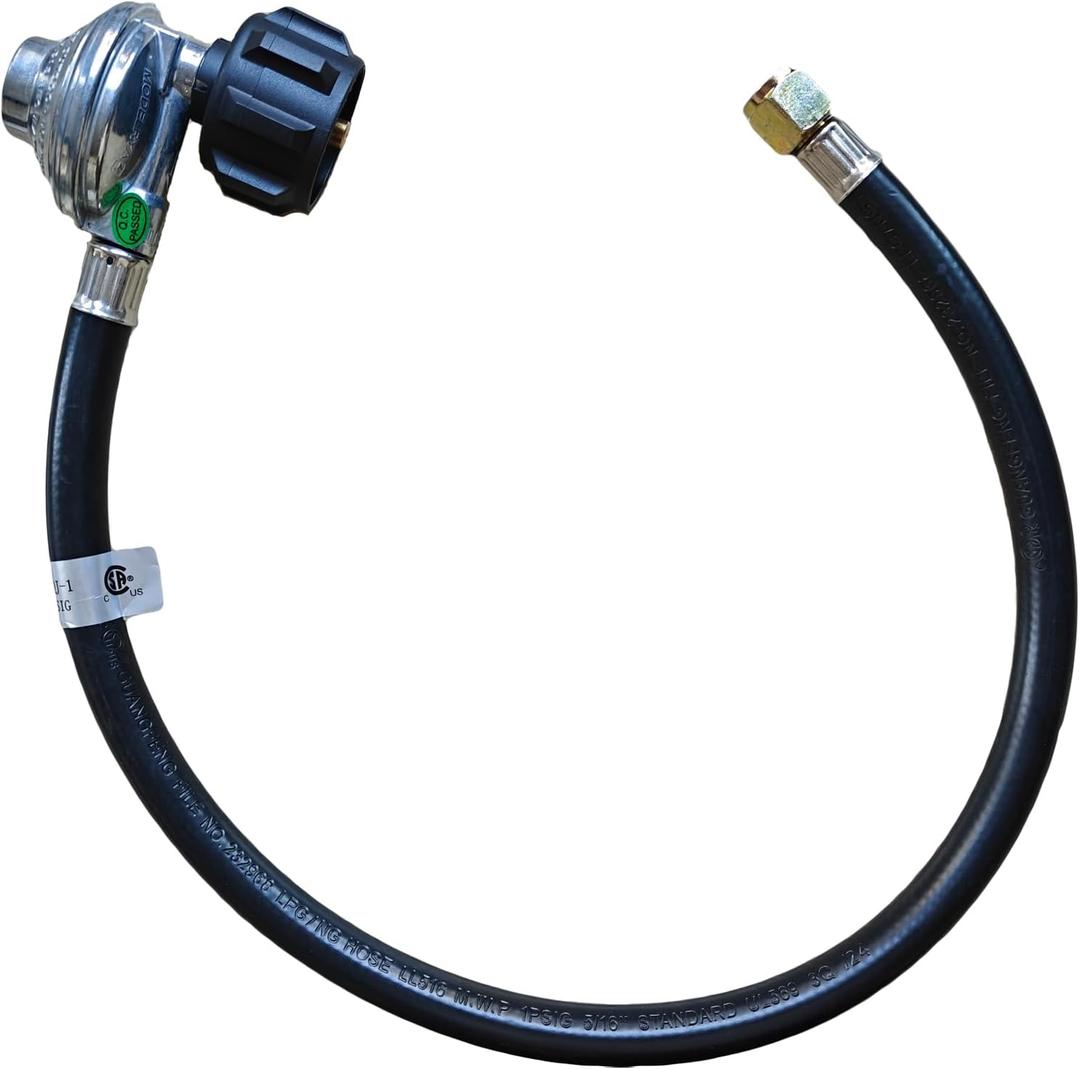 For Weber Grill Regulator and Hose Kit Replacement,Compatible with Weber Spirit II (2017-2019), Genesis II 210-400 Series, Silver/Gold/Platinum Models,Propane Gas Regulator with Hose for Weber Grills