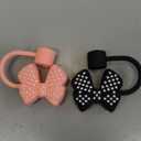 2PCS Cute Bow Straw Cover Cap