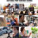 Wireless Lavalier Microphone for iPhone, Premium Lapel-on Mic with 80ft Distance of Ultra-Clear Pick-up Voice and Noise-Canceling for Tiktok, YouTube, Recording, and Vlogging(1RX&1TX)