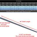 Hypersonic Graphite Golf Shafts for Drivers, Woods and Irons, Ladies/Senior Regular/Stiff Flex, Uncut, 46"