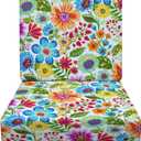 RSH DECOR Deep Seating Foam Cushion Set | 23.5 x 25 Seat | All-Weather Spun Fabric | Water & Fade-Resistant | Made in USA | Outdoor Chair Cushions for Patio Furniture (Gregoire Fresco)