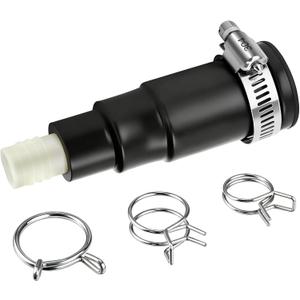 Dreyoo 1 Set Dishwasher Drain Hose Adapter Compatible with Insinkerator Garbage Disposals, Dishwasher Hose Connector Include Inlet Connector, Clamp and Spring Clamps