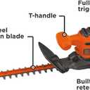 BLACK+DECKER Electric Hedge Trimmer, 16-Inch 3.0 Amp Compact Corded Power Hedge Trimmer (BEHT100)